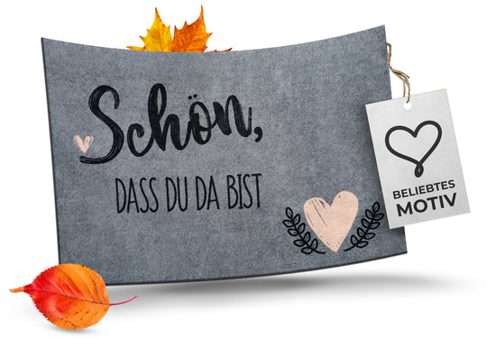 Fußmatte "Schön, dass du da bist"